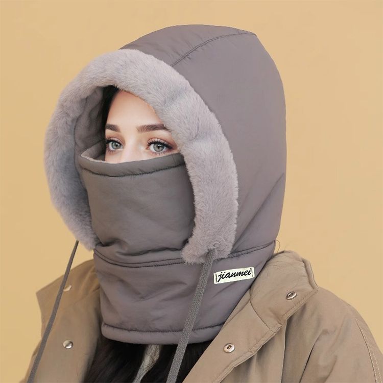 Thermo-Mütze für den Winter mit Gesichtsschutz – Ice King Design