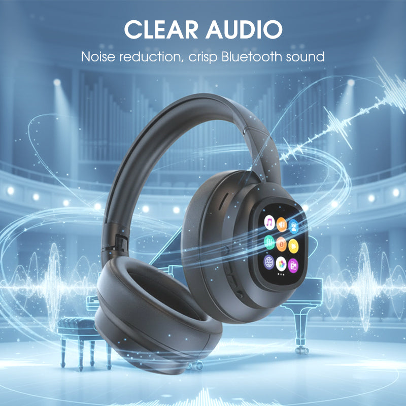 KlangMeister | Bluetooth Headphones with LCD Display and Voice Control