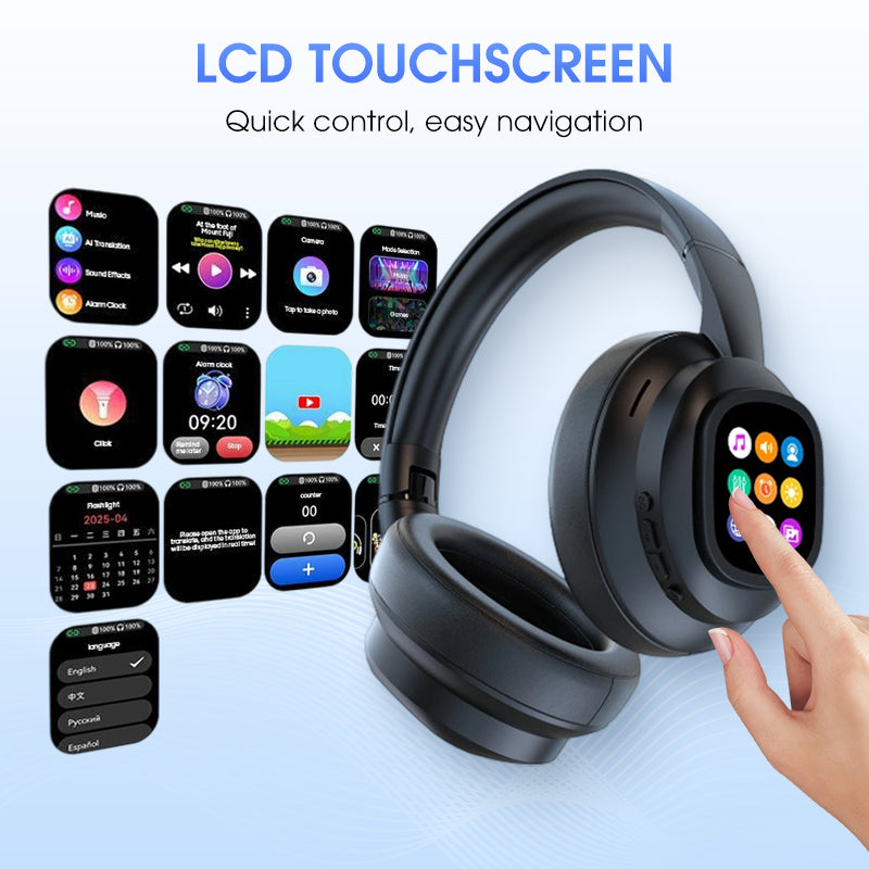 KlangMeister | Bluetooth Headphones with LCD Display and Voice Control