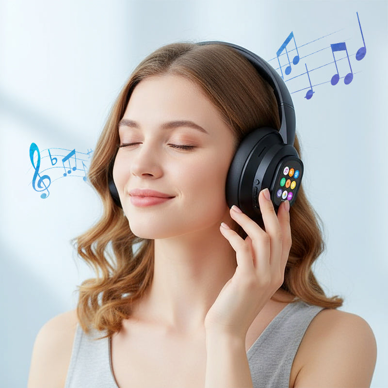 KlangMeister | Bluetooth Headphones with LCD Display and Voice Control