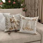 Festive 4-Piece Cushion Cover Set – Stylish Christmas Decoration for Your Home