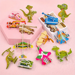 Puzzle Set mit 3D Cartoon Motiven für Kinder