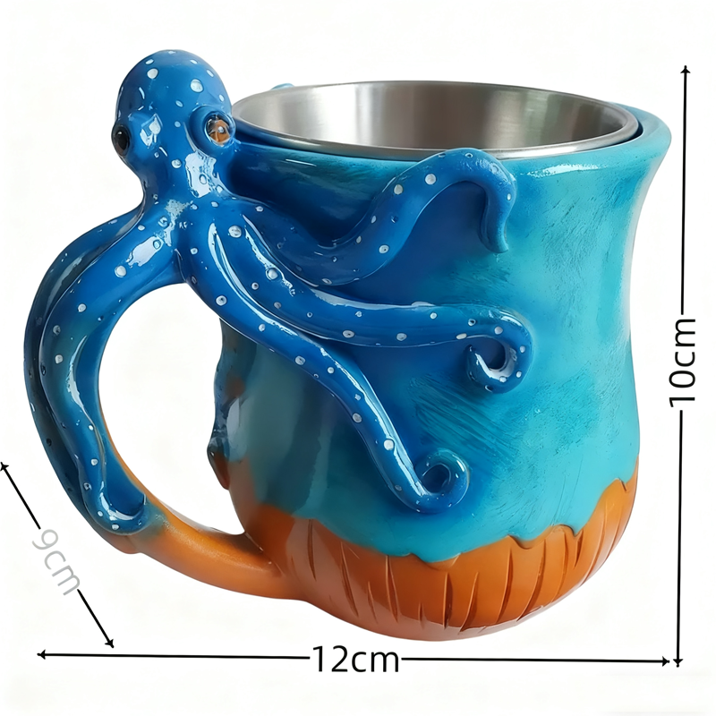 Kreative 3D-Tasse im Motorblock-Design – Einzigartige Kaffeetasse