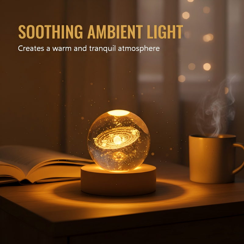 Zauberhafte Kristallnachtlampe mit 3D-Grafik