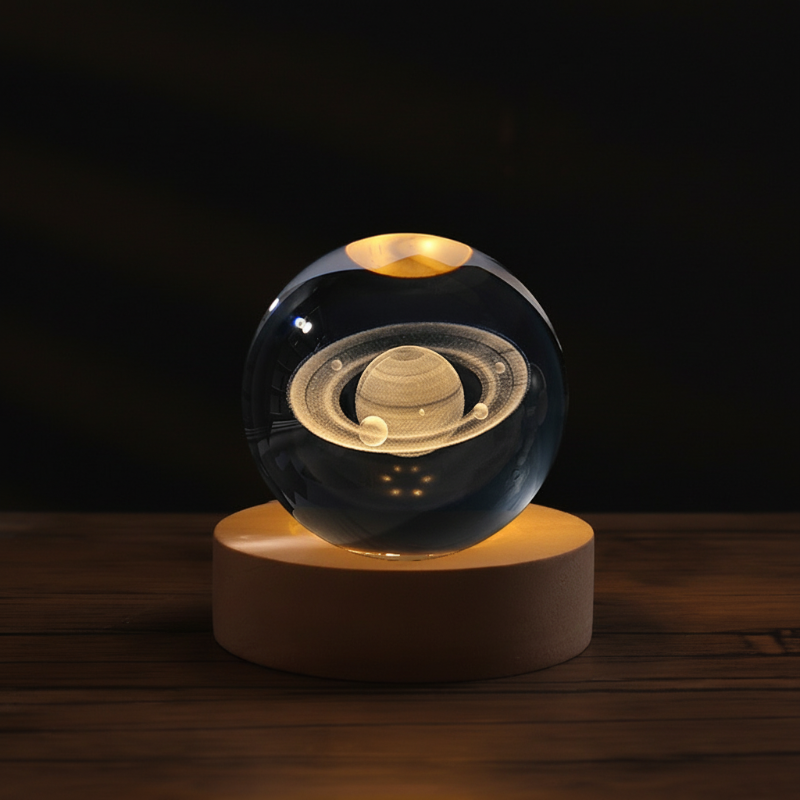 Zauberhafte Kristallnachtlampe mit 3D-Grafik