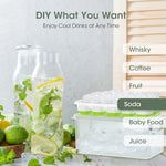 Stackable Silicone Ice Cube Molds for Unisex Use with Storage Container