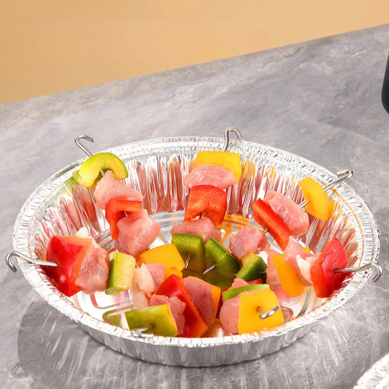 Edelstahl-Spießhalter für Heißluftfritteusen – Perfekte Kebabs