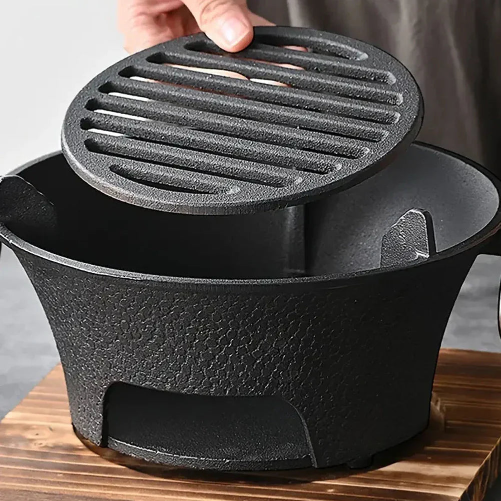 Kompakter Edelstahl Holzkohlegrill für unvergessliche BBQ-Momente