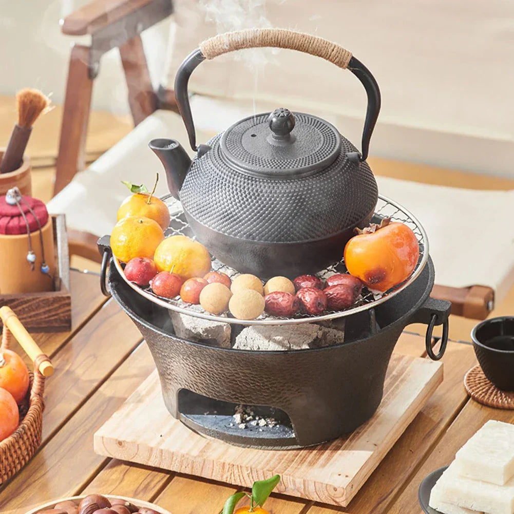 Kompakter Edelstahl Holzkohlegrill für unvergessliche BBQ-Momente