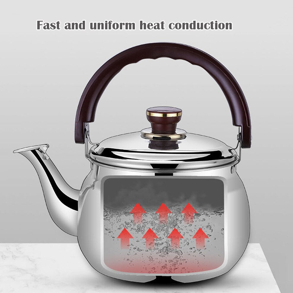 Eleganter Edelstahl Wasserkocher mit Signalton