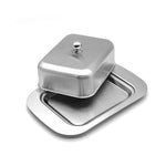 Edelstahl Butter- und Käsebehälter mit Deckel