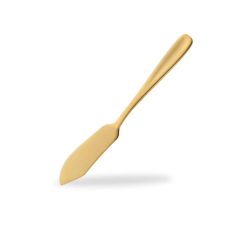 Edelstahl Buttermesser – Bunter Streicher für Dessert, Marmelade und Frischkäse