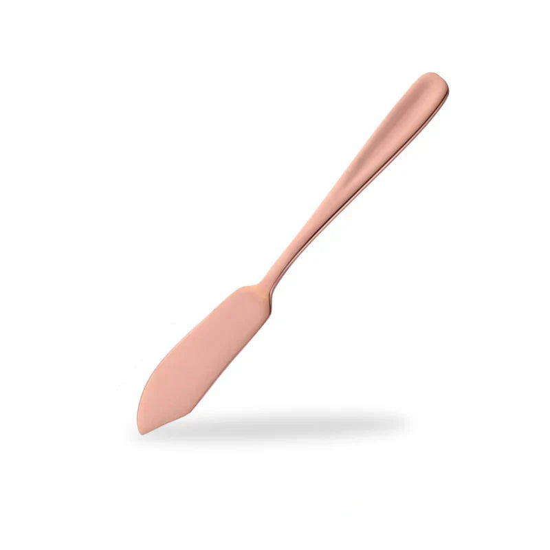 Edelstahl Buttermesser – Bunter Streicher für Dessert, Marmelade und Frischkäse