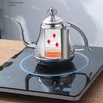 Präzisions-Wasserkocher aus Edelstahl mit Filter für Kaffee und Tee