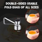 Edelstahl-Eierschneider mit doppeltem Kopf – Eieröffner und Cutter