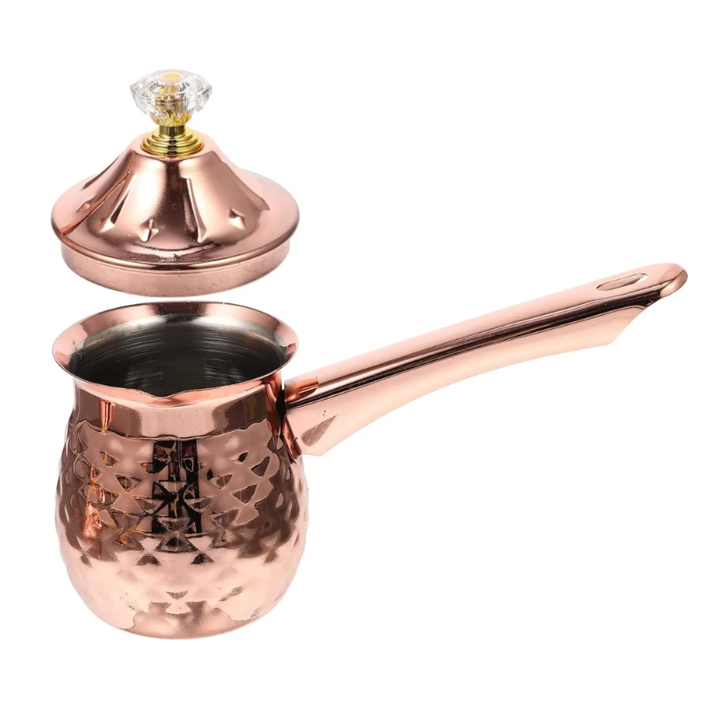 Elegante Edelstahl-Espressomaschine mit Teekessel und Dampfer
