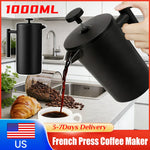 Edelstahl Isolierte French Press für perfekten Kaffee und Tee