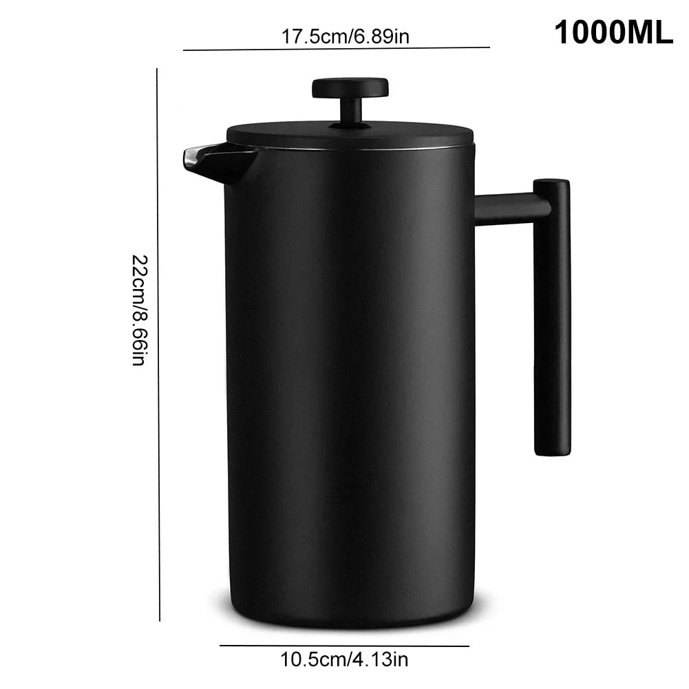 Edelstahl Isolierte French Press für perfekten Kaffee und Tee