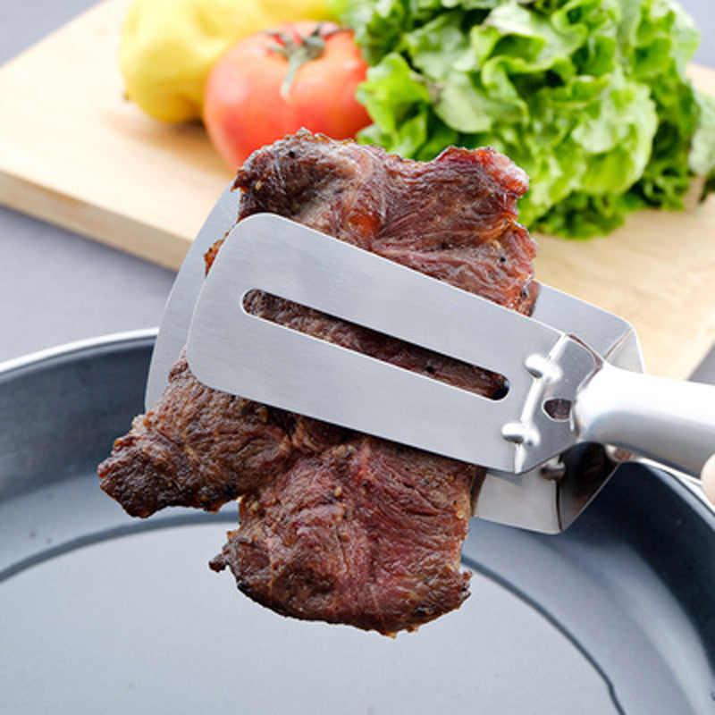 Multifunktionale Edelstahl Grillzange für Steak & BBQ