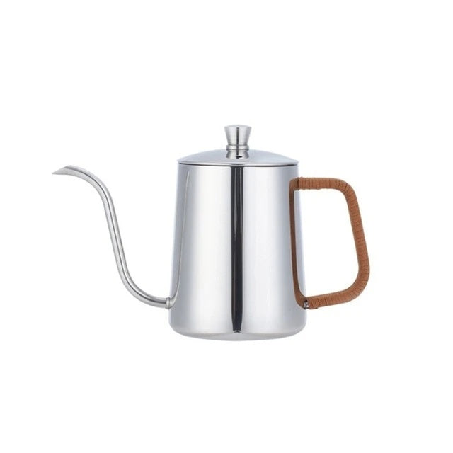 Eleganter Edelstahl-Wasserkocher mit Gänsehals-Design