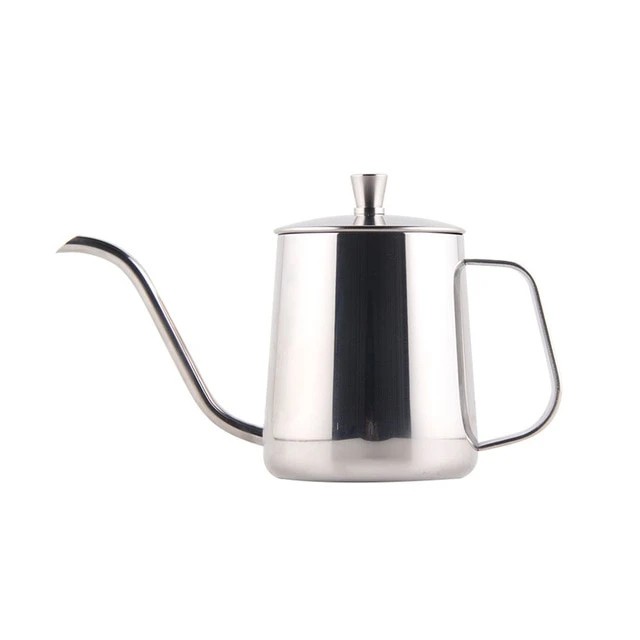 Eleganter Edelstahl-Wasserkocher mit Gänsehals-Design