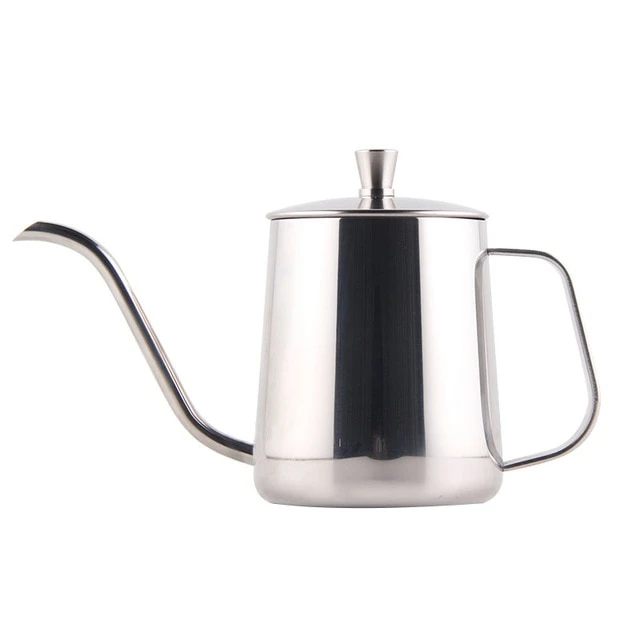 Eleganter Edelstahl-Wasserkocher mit Gänsehals-Design