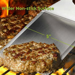 Premium Grillwender aus Edelstahl mit Schnittkante für BBQ