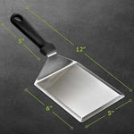 Premium Grillwender aus Edelstahl mit Schnittkante für BBQ