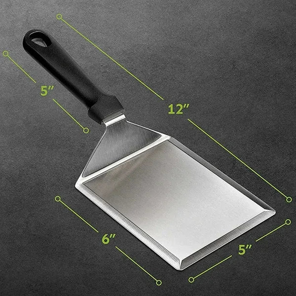 Premium Grillwender aus Edelstahl mit Schnittkante für BBQ