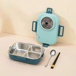 Leak-Proof Stainless Steel Lunch Container with 3 Compartments