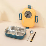 Leak-Proof Stainless Steel Lunch Container with 3 Compartments