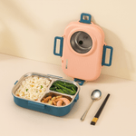 Leak-Proof Stainless Steel Lunch Container with 3 Compartments