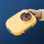 Leak-Proof Stainless Steel Lunch Container with 3 Compartments