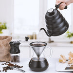 Präzisions-Kaffeekanne aus Edelstahl mit Thermometer
