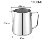 Elegante Edelstahl-Kaffeetasse mit Milchschaum-Design