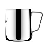 Elegante Edelstahl-Kaffeetasse mit Milchschaum-Design