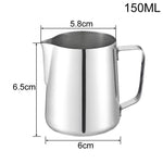 Elegante Edelstahl-Kaffeetasse mit Milchschaum-Design