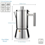 Klassischer Edelstahl Espresso-Kocher für Zuhause