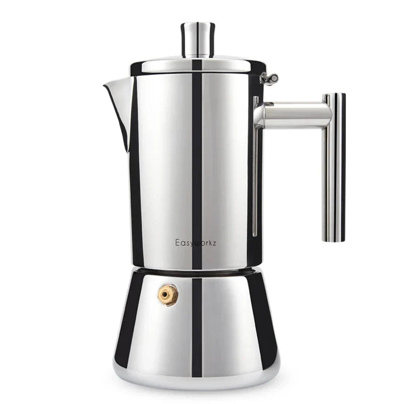 Klassischer Edelstahl Espresso-Kocher für Zuhause