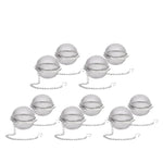 Edelstahl-Teeball-Infusor mit Kette für perfekten Tee