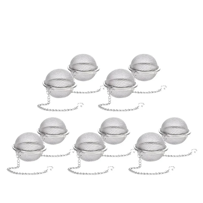 Edelstahl-Teeball-Infusor mit Kette für perfekten Tee