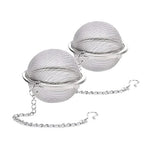 Edelstahl-Teeball-Infusor mit Kette für perfekten Tee