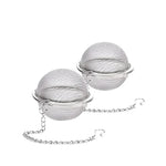 Edelstahl-Teeball-Infusor mit Kette für perfekten Tee