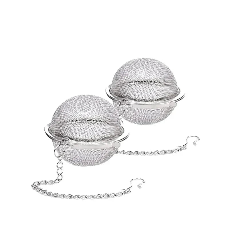 Edelstahl-Teeball-Infusor mit Kette für perfekten Tee