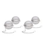 Edelstahl-Teeball-Infusor mit Kette für perfekten Tee