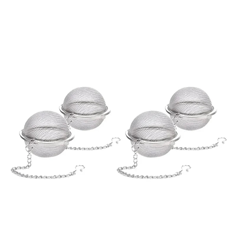 Edelstahl-Teeball-Infusor mit Kette für perfekten Tee