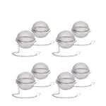 Edelstahl-Teeball-Infusor mit Kette für perfekten Tee
