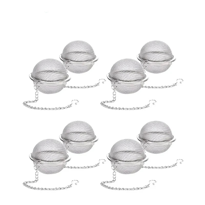Edelstahl-Teeball-Infusor mit Kette für perfekten Tee