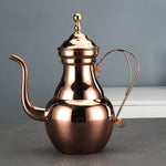 Elegante Teekanne aus Edelstahl mit integriertem Teesieb