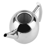 Elegante Edelstahl Teekanne mit Abnehmbarem Filter